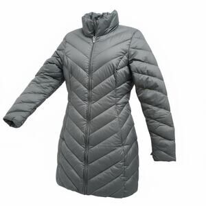 Patagonia Women’s Gray Down Puffer Coat – Size XS – Style 28407FA17 Longline